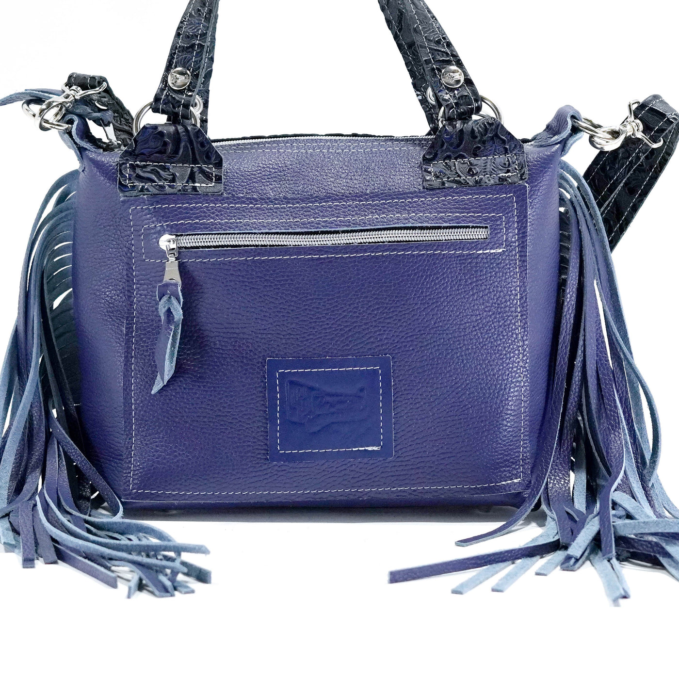 Fancy Annie - Light Brindle w/ Midnight Tool-Fancy Annie-Western-Cowhide-Bags-Handmade-Products-Gifts-Dancing Cactus Designs