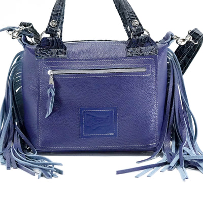 Fancy Annie - Light Brindle w/ Midnight Tool-Fancy Annie-Western-Cowhide-Bags-Handmade-Products-Gifts-Dancing Cactus Designs