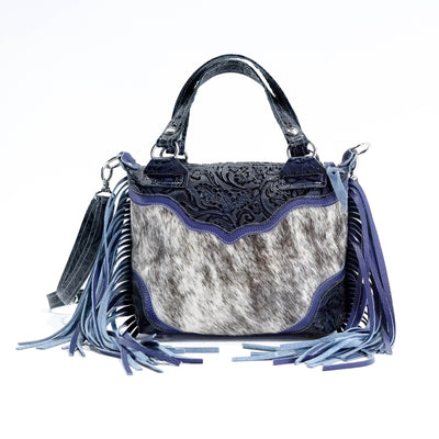 Fancy Annie - Light Brindle w/ Midnight Tool-Fancy Annie-Western-Cowhide-Bags-Handmade-Products-Gifts-Dancing Cactus Designs