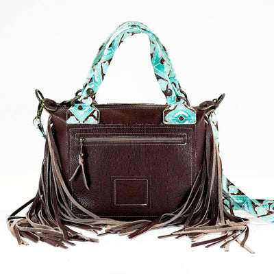 Fancy Annie - Red Brindle w/ Bora Bora Navajo-Fancy Annie-Western-Cowhide-Bags-Handmade-Products-Gifts-Dancing Cactus Designs