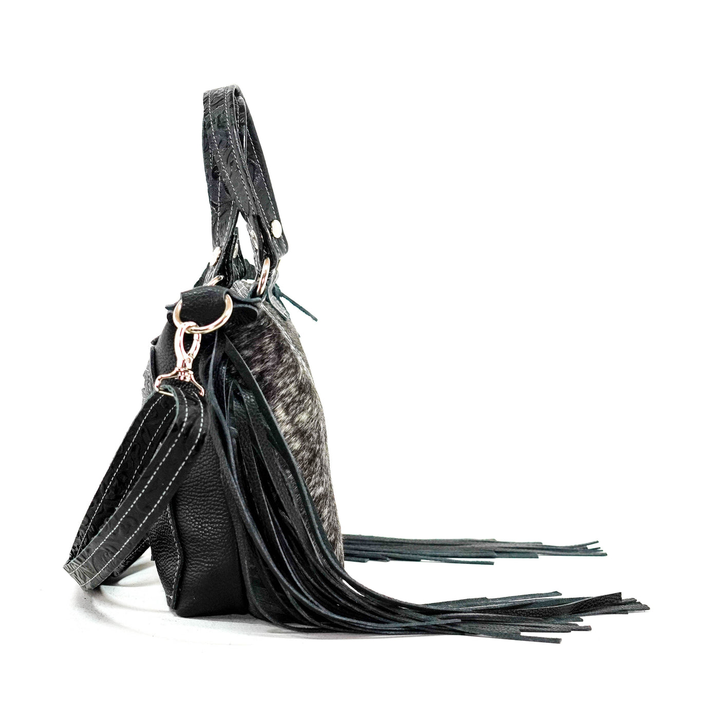 Fancy Annie - Salt/Pepper w/ Onyx Tool-Fancy Annie-Western-Cowhide-Bags-Handmade-Products-Gifts-Dancing Cactus Designs