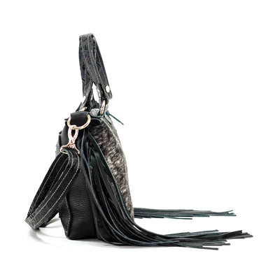 Fancy Annie - Salt/Pepper w/ Onyx Tool-Fancy Annie-Western-Cowhide-Bags-Handmade-Products-Gifts-Dancing Cactus Designs