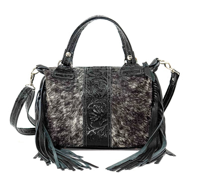 Fancy Annie - Salt/Pepper w/ Onyx Tool-Fancy Annie-Western-Cowhide-Bags-Handmade-Products-Gifts-Dancing Cactus Designs