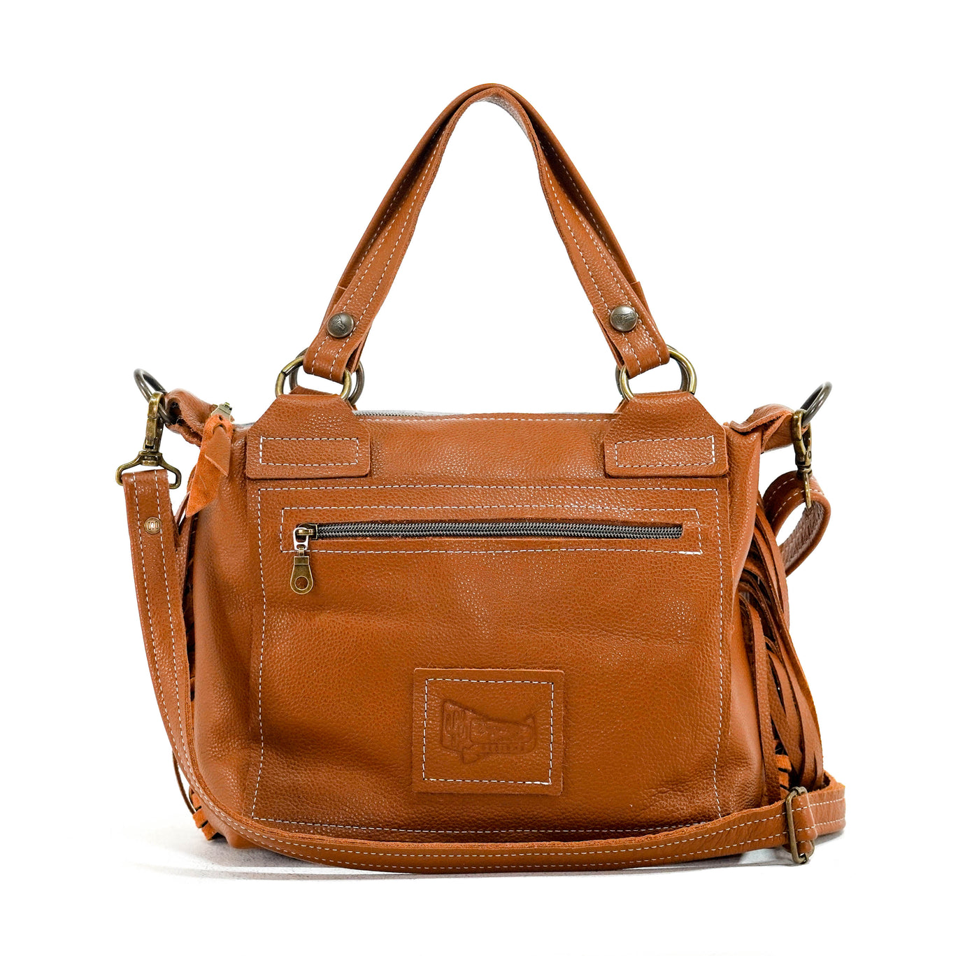 Fancy Annie - Tricolor w/ No Embossed-Fancy Annie-Western-Cowhide-Bags-Handmade-Products-Gifts-Dancing Cactus Designs