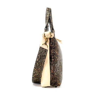 Fancy Oakley - All Embossed w/ Gilded Tool-Fancy Oakley-Western-Cowhide-Bags-Handmade-Products-Gifts-Dancing Cactus Designs
