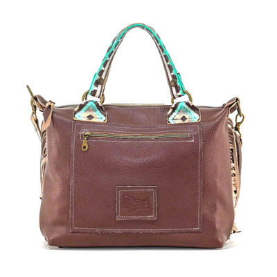 Fancy Oakley - Brindle w/ Cocoa Navajo-Fancy Oakley-Western-Cowhide-Bags-Handmade-Products-Gifts-Dancing Cactus Designs