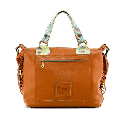 Fancy Oakley - Tricolor w/ Rainbow Aztec-Fancy Oakley-Western-Cowhide-Bags-Handmade-Products-Gifts-Dancing Cactus Designs