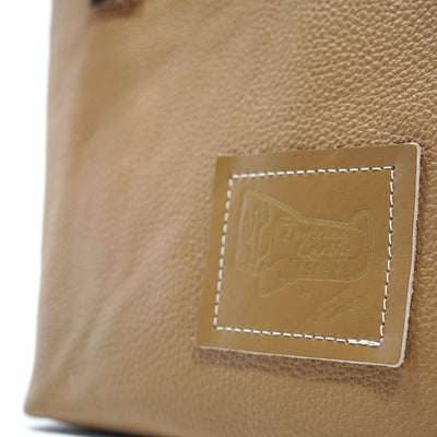 Feed Bag - Centered Brindle w/ No Embossed-Feed Bag-Western-Cowhide-Bags-Handmade-Products-Gifts-Dancing Cactus Designs