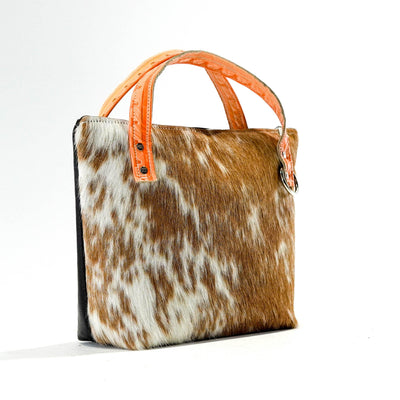 Feed Bag - Longhorn w/ Margaritaville Navajo-Feed Bag-Western-Cowhide-Bags-Handmade-Products-Gifts-Dancing Cactus Designs