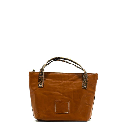Feed Bag - Two-Tone Brindle w/ No Embossed-Feed Bag-Western-Cowhide-Bags-Handmade-Products-Gifts-Dancing Cactus Designs
