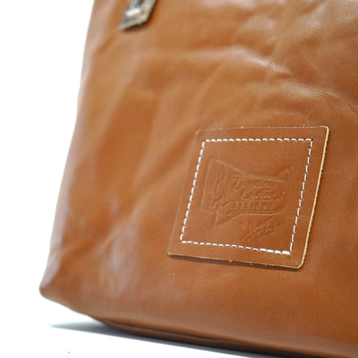 Feed Bag - Two-Tone Brindle w/ No Embossed-Feed Bag-Western-Cowhide-Bags-Handmade-Products-Gifts-Dancing Cactus Designs