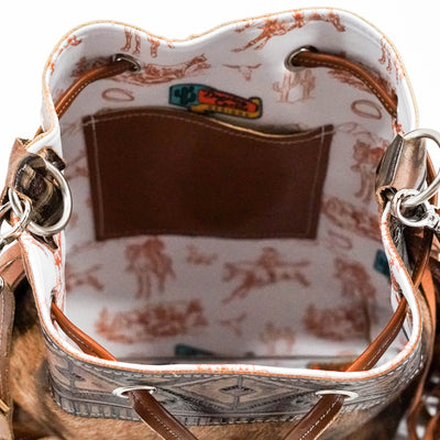 Gabby - Brindle w/ Cowboy Navajo-Gabby-Western-Cowhide-Bags-Handmade-Products-Gifts-Dancing Cactus Designs