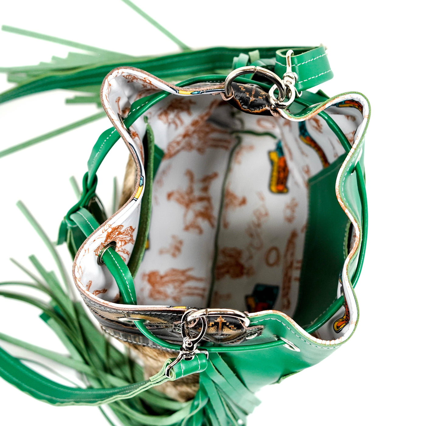 Gabby - Exotic Brindle w/ Cowboy Navajo-Gabby-Western-Cowhide-Bags-Handmade-Products-Gifts-Dancing Cactus Designs