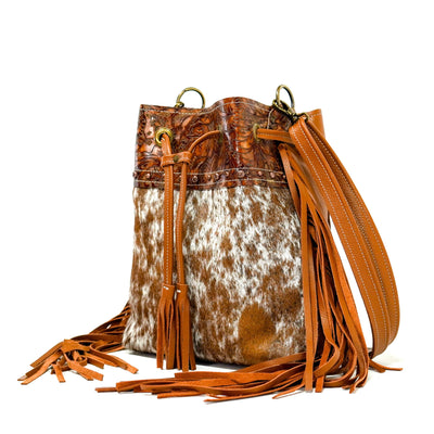 Gabby - Longhorn w/ Brandy Tool-Gabby-Western-Cowhide-Bags-Handmade-Products-Gifts-Dancing Cactus Designs