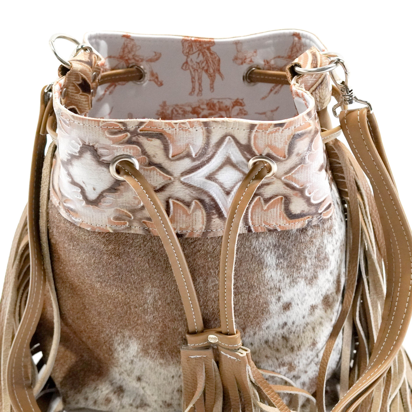 Gabby - Longhorn w/ Dusty Laredo-Gabby-Western-Cowhide-Bags-Handmade-Products-Gifts-Dancing Cactus Designs