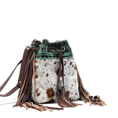 Gabby - Longhorn w/ Lagoon Navajo-Gabby-Western-Cowhide-Bags-Handmade-Products-Gifts-Dancing Cactus Designs