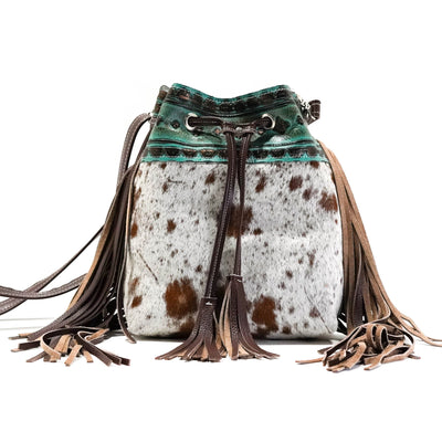 Gabby - Longhorn w/ Lagoon Navajo-Gabby-Western-Cowhide-Bags-Handmade-Products-Gifts-Dancing Cactus Designs