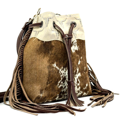 Gabby - Oil Spot w/ Ghost Skulls-Gabby-Western-Cowhide-Bags-Handmade-Products-Gifts-Dancing Cactus Designs