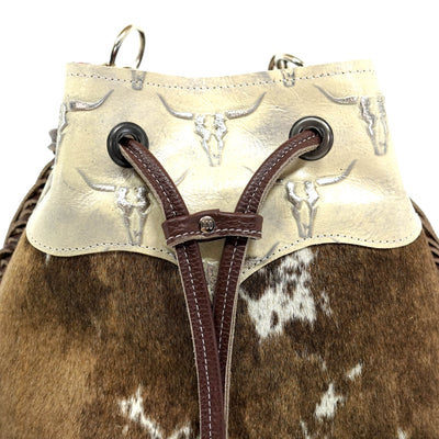 Gabby - Oil Spot w/ Ghost Skulls-Gabby-Western-Cowhide-Bags-Handmade-Products-Gifts-Dancing Cactus Designs