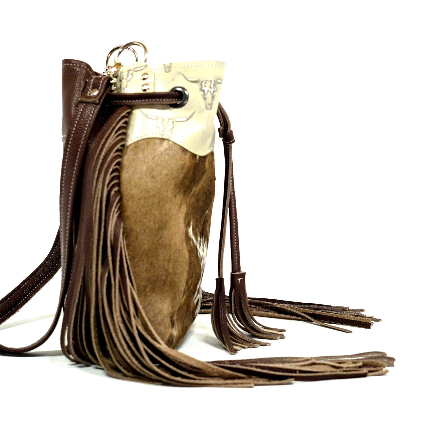 Gabby - Oil Spot w/ Ghost Skulls-Gabby-Western-Cowhide-Bags-Handmade-Products-Gifts-Dancing Cactus Designs