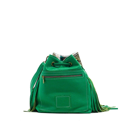 Gabby - Peppered Salt w/ Antique Jumbo Croc-Gabby-Western-Cowhide-Bags-Handmade-Products-Gifts-Dancing Cactus Designs
