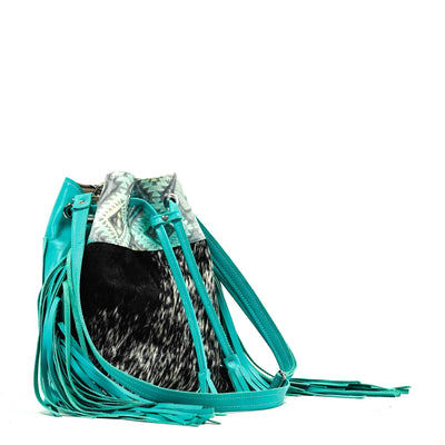 Gabby - Salted Pepper w/ Royston Navajo-Gabby-Western-Cowhide-Bags-Handmade-Products-Gifts-Dancing Cactus Designs
