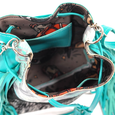 Gabby - Salted Pepper w/ Royston Navajo-Gabby-Western-Cowhide-Bags-Handmade-Products-Gifts-Dancing Cactus Designs