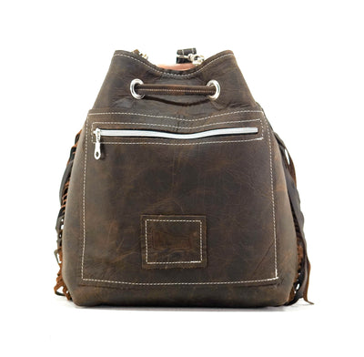 Gabby - Tricolor w/ Basil Ostrich-Gabby-Western-Cowhide-Bags-Handmade-Products-Gifts-Dancing Cactus Designs
