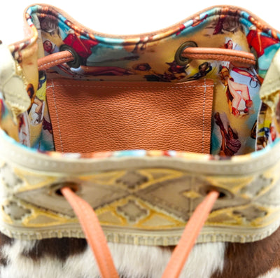 Gabby - Tricolor w/ Golden Hills Navajo-Gabby-Western-Cowhide-Bags-Handmade-Products-Gifts-Dancing Cactus Designs
