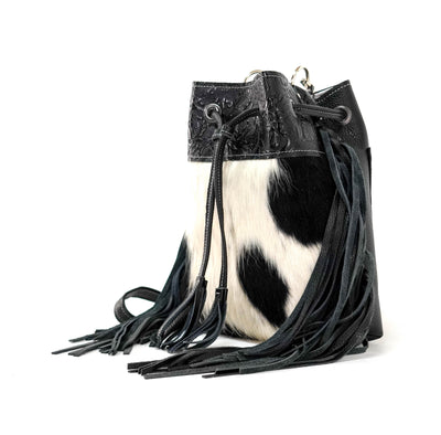 Gabby - Tricolor w/ Onyx Tool-Gabby-Western-Cowhide-Bags-Handmade-Products-Gifts-Dancing Cactus Designs