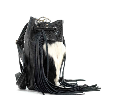 Gabby - Tricolor w/ Onyx Tool-Gabby-Western-Cowhide-Bags-Handmade-Products-Gifts-Dancing Cactus Designs