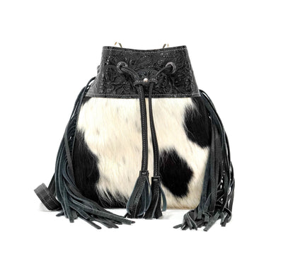 Gabby - Tricolor w/ Onyx Tool-Gabby-Western-Cowhide-Bags-Handmade-Products-Gifts-Dancing Cactus Designs
