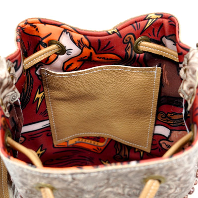 Gabby - Tricolor w/ Wildflower-Gabby-Western-Cowhide-Bags-Handmade-Products-Gifts-Dancing Cactus Designs