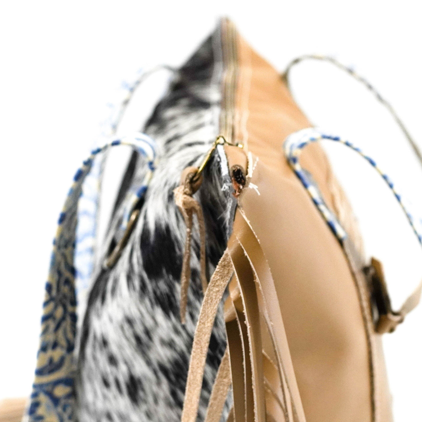 June - Black & White w/ Galaxy Tool-June-Western-Cowhide-Bags-Handmade-Products-Gifts-Dancing Cactus Designs