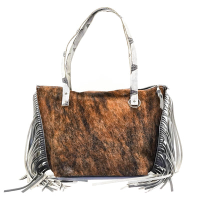 June - Brindle w/ Smoke Show Skulls-June-Western-Cowhide-Bags-Handmade-Products-Gifts-Dancing Cactus Designs