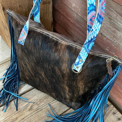 June - Dark Brindle w/ Blank Slate-June-Western-Cowhide-Bags-Handmade-Products-Gifts-Dancing Cactus Designs