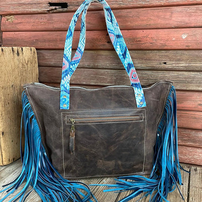 June - Dark Brindle w/ Blank Slate-June-Western-Cowhide-Bags-Handmade-Products-Gifts-Dancing Cactus Designs