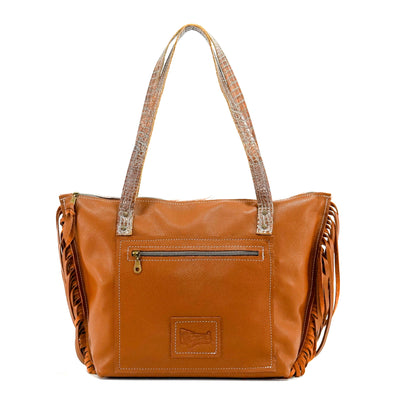 June - Longhorn w/ Brandy Croc-June-Western-Cowhide-Bags-Handmade-Products-Gifts-Dancing Cactus Designs