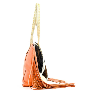 June - Tricolor w/ Golden Hills Navajo-June-Western-Cowhide-Bags-Handmade-Products-Gifts-Dancing Cactus Designs