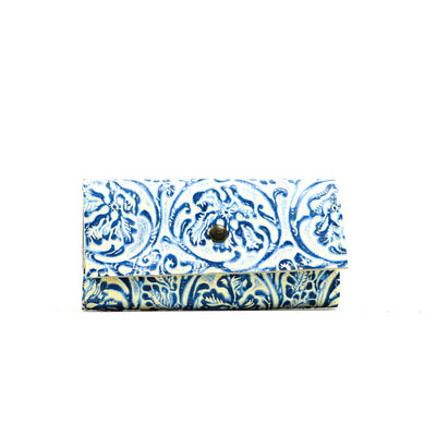 Kacey Wallet - All Embossed w/ Galaxy Tool-Kacey Wallet-Western-Cowhide-Bags-Handmade-Products-Gifts-Dancing Cactus Designs