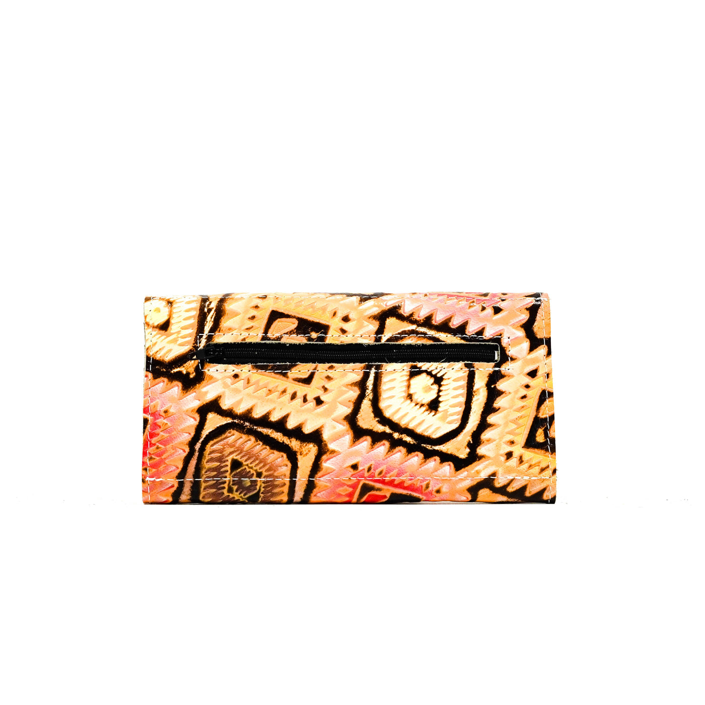 Kacey Wallet - All Embossed w/ Moab Aztec-Kacey Wallet-Western-Cowhide-Bags-Handmade-Products-Gifts-Dancing Cactus Designs