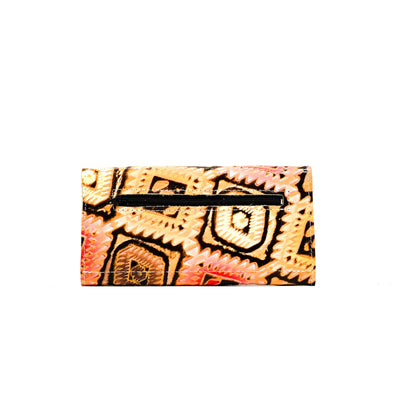 Kacey Wallet - All Embossed w/ Moab Aztec-Kacey Wallet-Western-Cowhide-Bags-Handmade-Products-Gifts-Dancing Cactus Designs