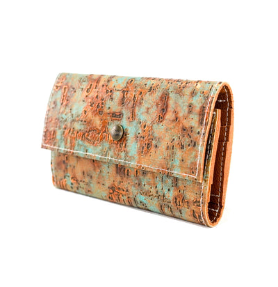 Kacey Wallet - All Embossed w/ Patina Driftwood-Kacey Wallet-Western-Cowhide-Bags-Handmade-Products-Gifts-Dancing Cactus Designs