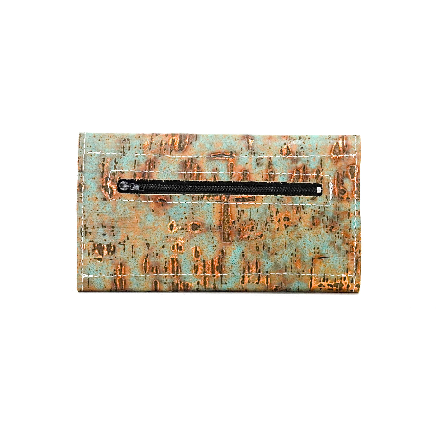 Kacey Wallet - All Embossed w/ Patina Driftwood-Kacey Wallet-Western-Cowhide-Bags-Handmade-Products-Gifts-Dancing Cactus Designs