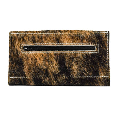 Kacey Wallet - Brindle w/ Great Plains Navajo-Kacey Wallet-Western-Cowhide-Bags-Handmade-Products-Gifts-Dancing Cactus Designs