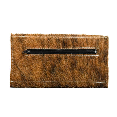 Kacey Wallet - Brindle w/ Moab Aztec-Kacey Wallet-Western-Cowhide-Bags-Handmade-Products-Gifts-Dancing Cactus Designs