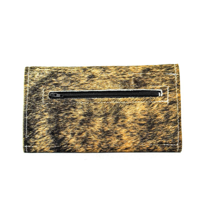 Kacey Wallet - Brindle w/ Rainbow Aztec-Kacey Wallet-Western-Cowhide-Bags-Handmade-Products-Gifts-Dancing Cactus Designs