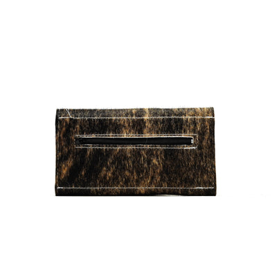 Kacey Wallet - Dark Brindle w/ Galaxy Tool-Kacey Wallet-Western-Cowhide-Bags-Handmade-Products-Gifts-Dancing Cactus Designs