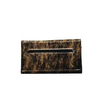 Kacey Wallet - Dark Brindle w/ Moab Aztec-Kacey Wallet-Western-Cowhide-Bags-Handmade-Products-Gifts-Dancing Cactus Designs