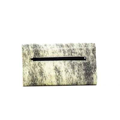 Kacey Wallet - Dusty Brindle w/ Honey Tool-Kacey Wallet-Western-Cowhide-Bags-Handmade-Products-Gifts-Dancing Cactus Designs